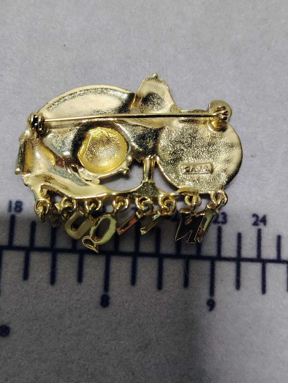 Gold-Tone 'Antiques' Decorative Pin - Gold Accent Home Accent